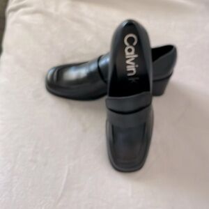 Calvin Klein Black Chunky Hill Loafers NEW NEVER WORN